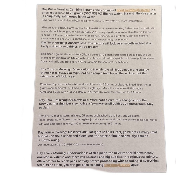 Dehydrated Active Sourdough starter Ozark Mountains of Arkansas - Picture 8 of 9